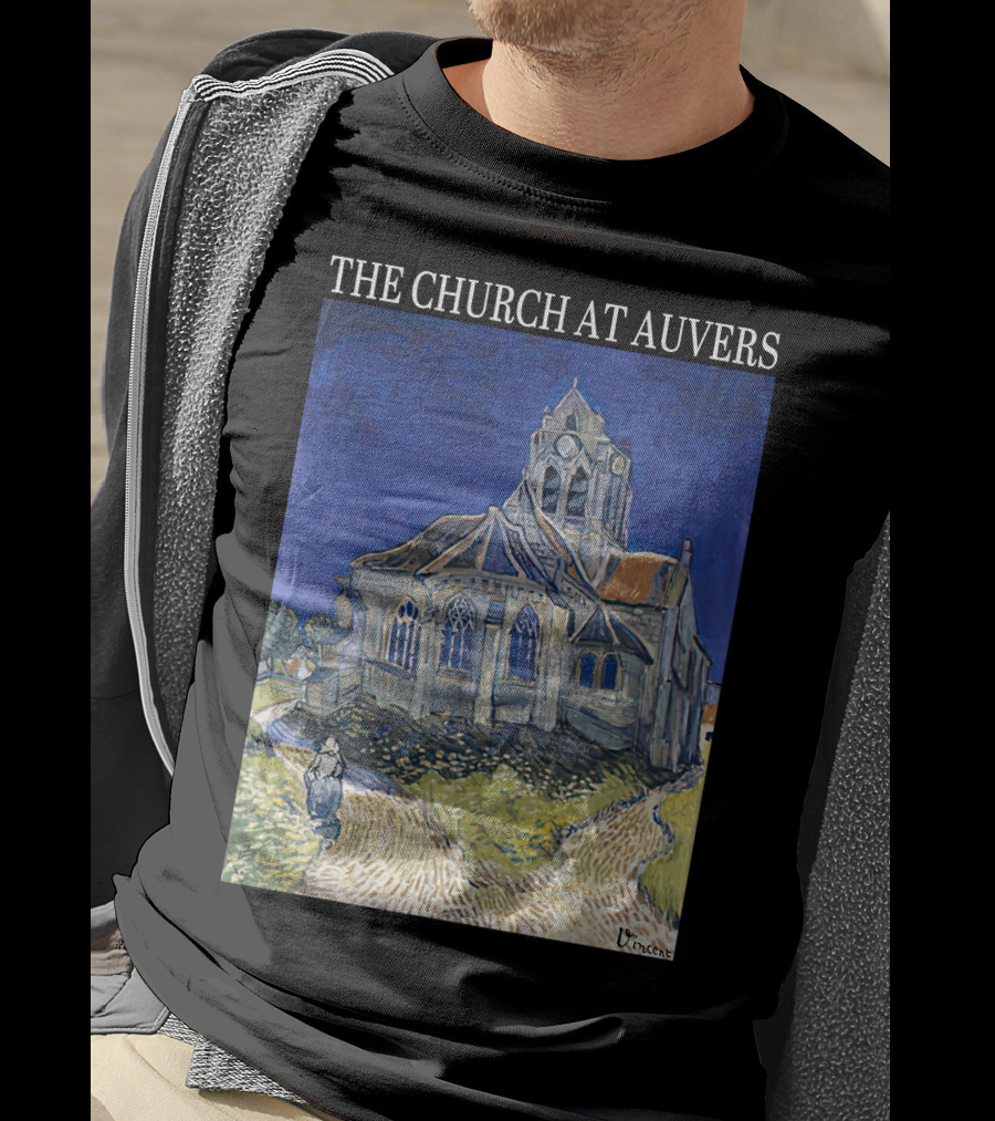 Van Gogh The Church At Auvers Painting By Vincent Van Gogh T-Shirt