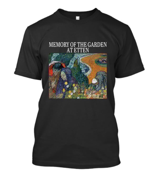 Memory Of The Garden At Etten Vincent Van Gogh Patterned Floral Scene T-Shirt