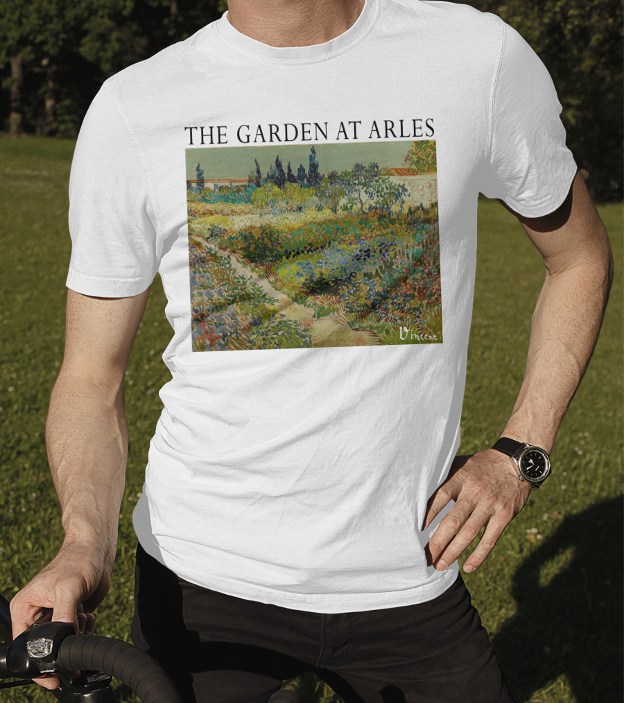 The Garden At Arles Vincent Van Gogh Vincent Signature T-Shirt