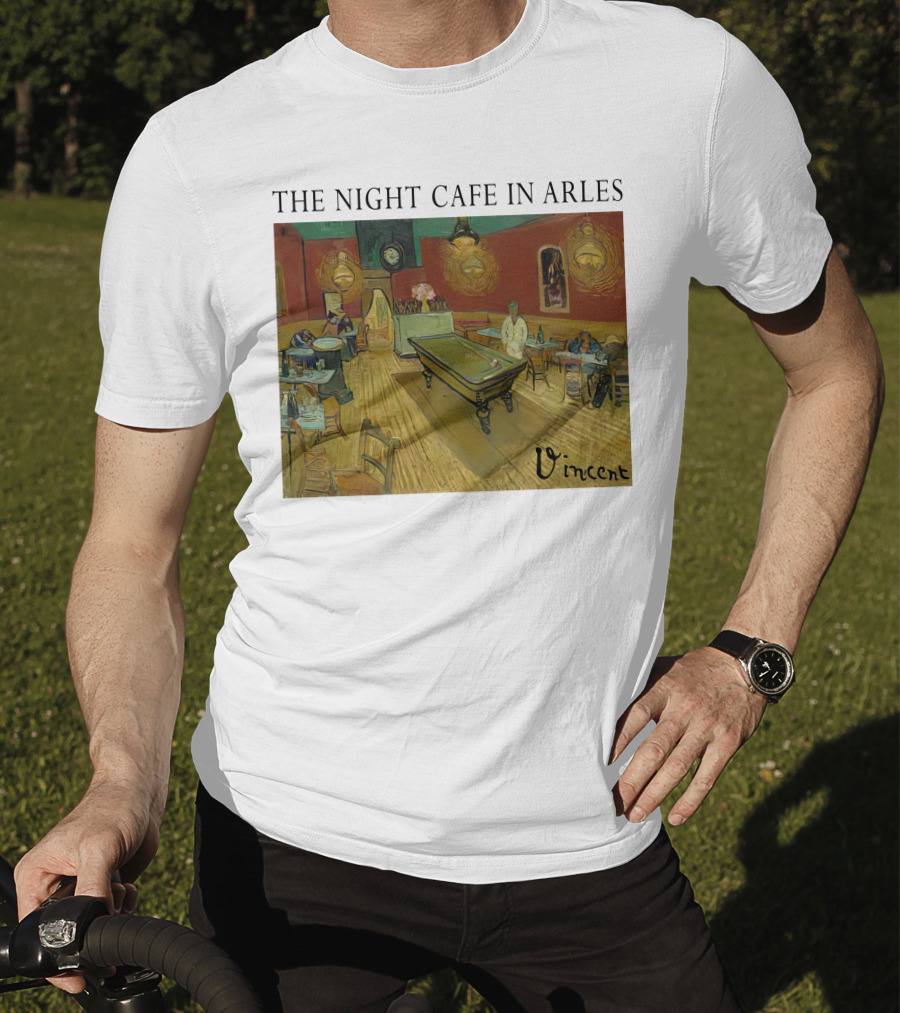 The Night Cafe In Arles Vincent Van Gogh Painting Vincent Signature T-Shirt