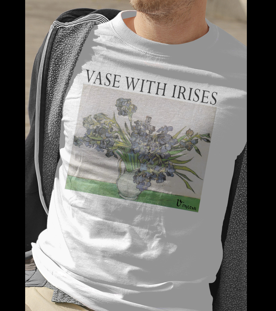 Vase With Irises Vincent T-Shirt