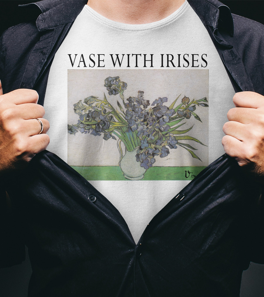 Vase With Irises Vincent T-Shirt