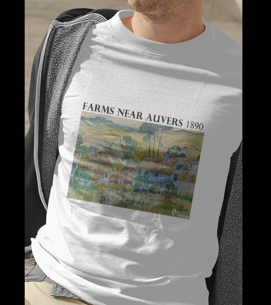 Farms Near Auvers 1890 Vincent Van Gogh T-Shirt