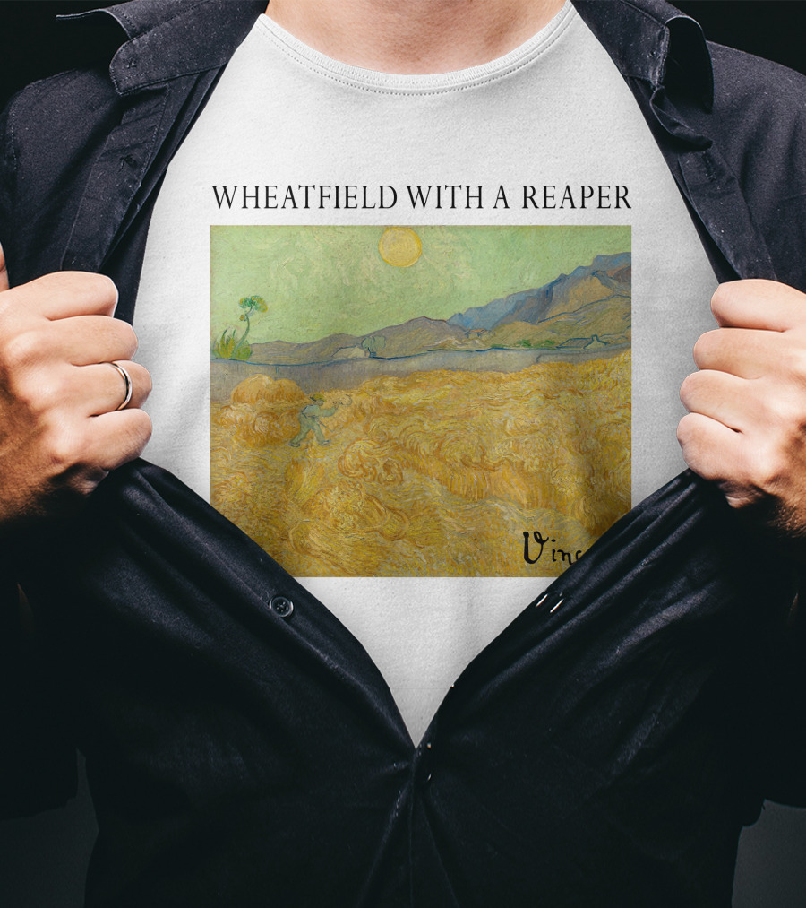 Wheatfield With A Reaper Vincent T-Shirt