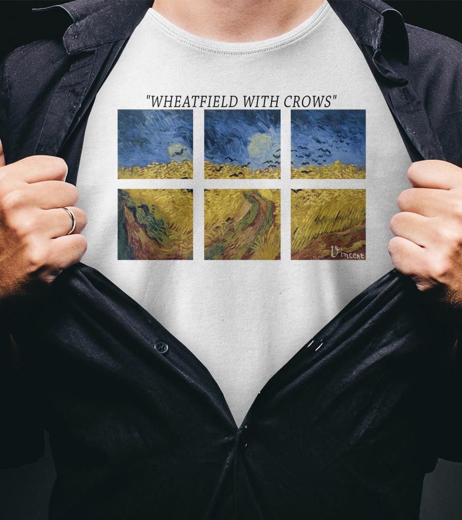 Vincent Van Gogh Wheatfield With Crows Vincent T-Shirt