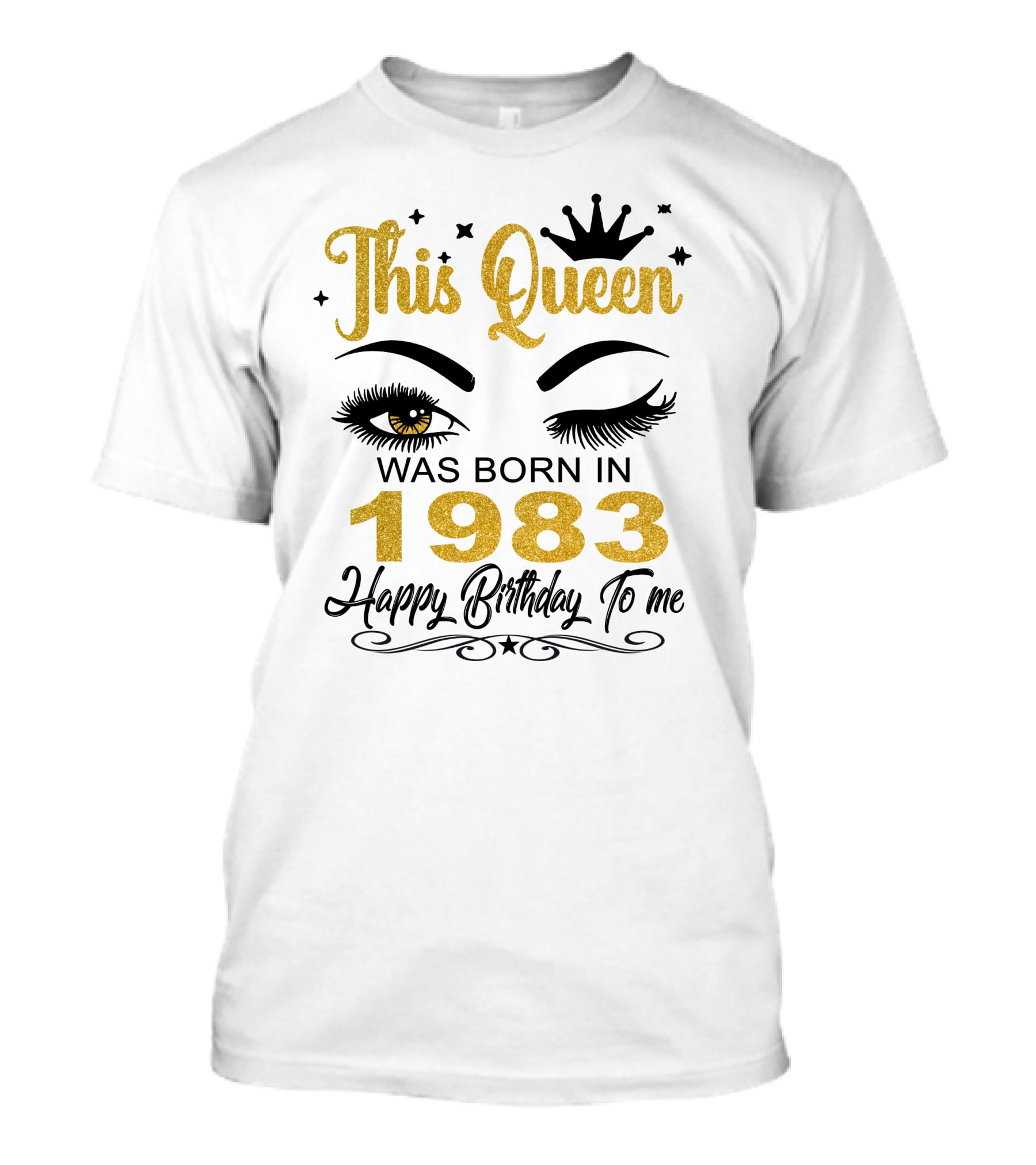 This Queen Was Born In 1983 Happy Birthday To Me T-Shirt