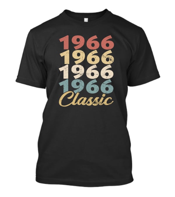 1966 Classic Vintage Typography Series T-Shirt