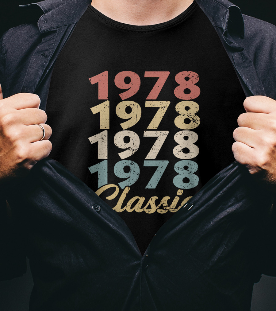 1978 Classic Vintage Retro Typography T-Shirt
