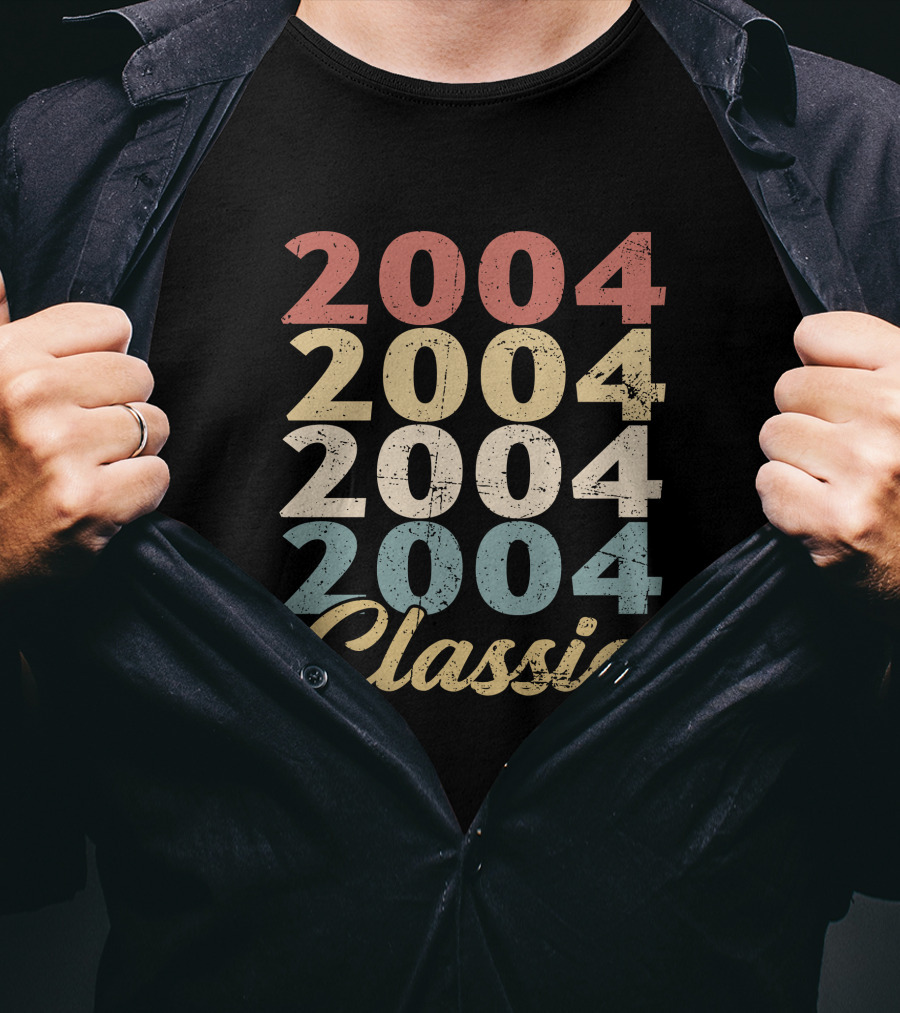 2004 Classic Retro Multi-Color T-Shirt