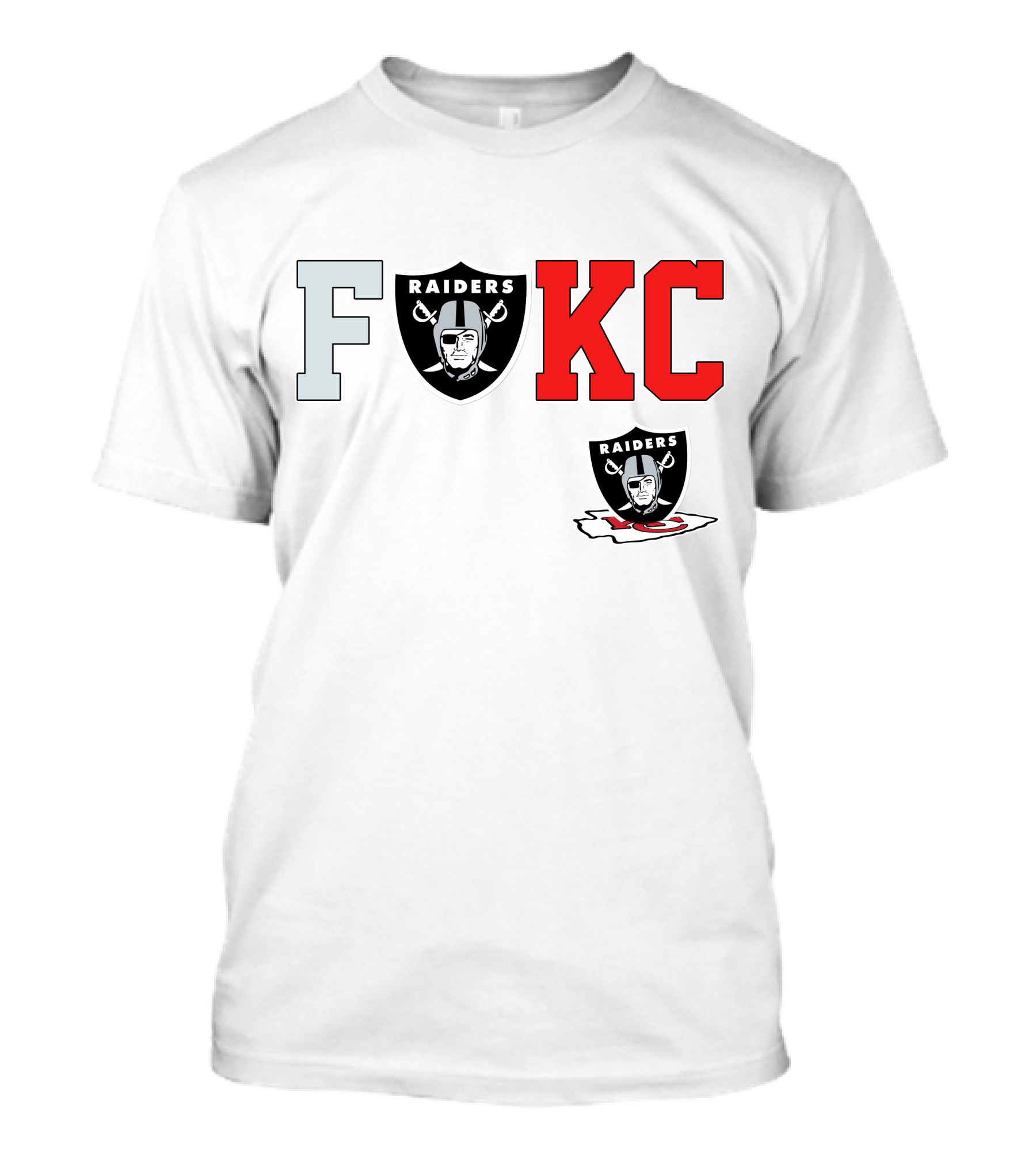 F Raiders KC Chiefs T-Shirt
