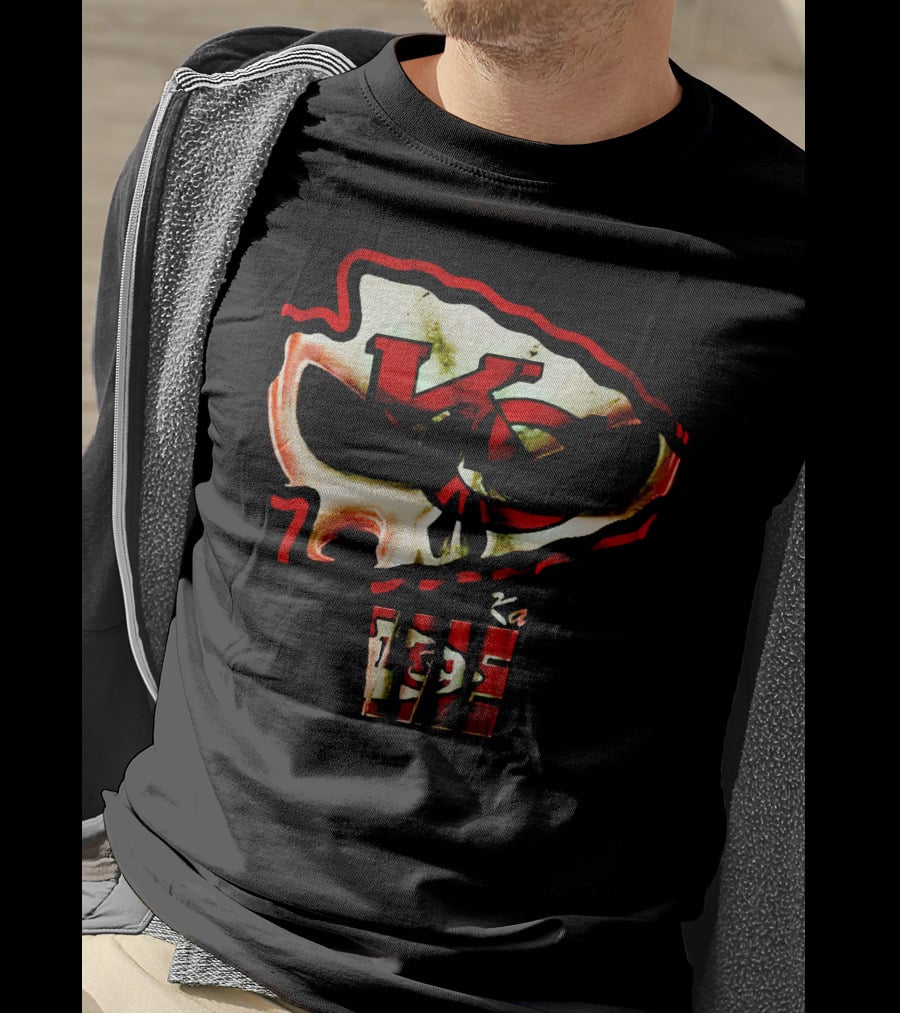 Kansas City Chiefs KC Skull T-Shirt