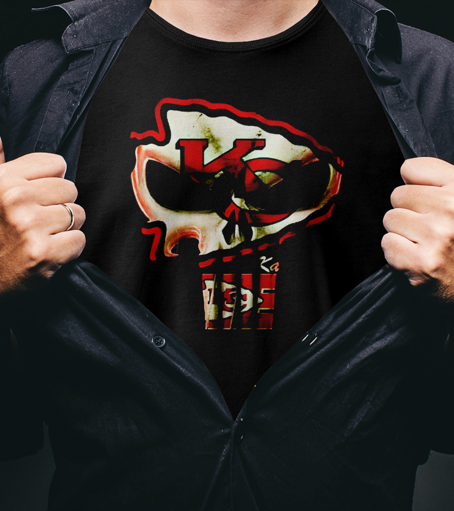 Kansas City Chiefs KC Skull T-Shirt