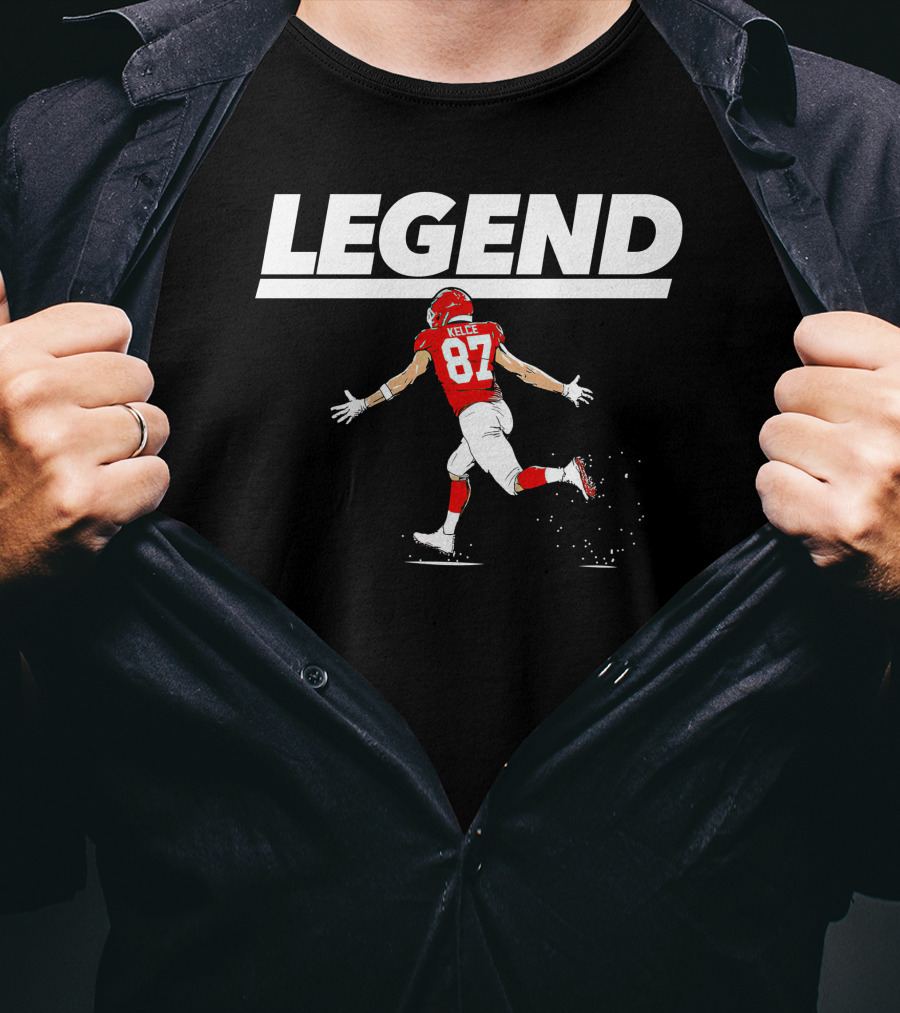 Legend Travis Kelce 87 Kansas City Chiefs T-Shirt