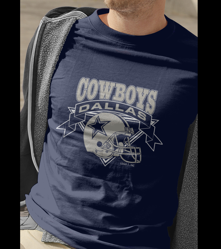 Dallas Cowboys Logo 7 Inc Helmet Star T-Shirt