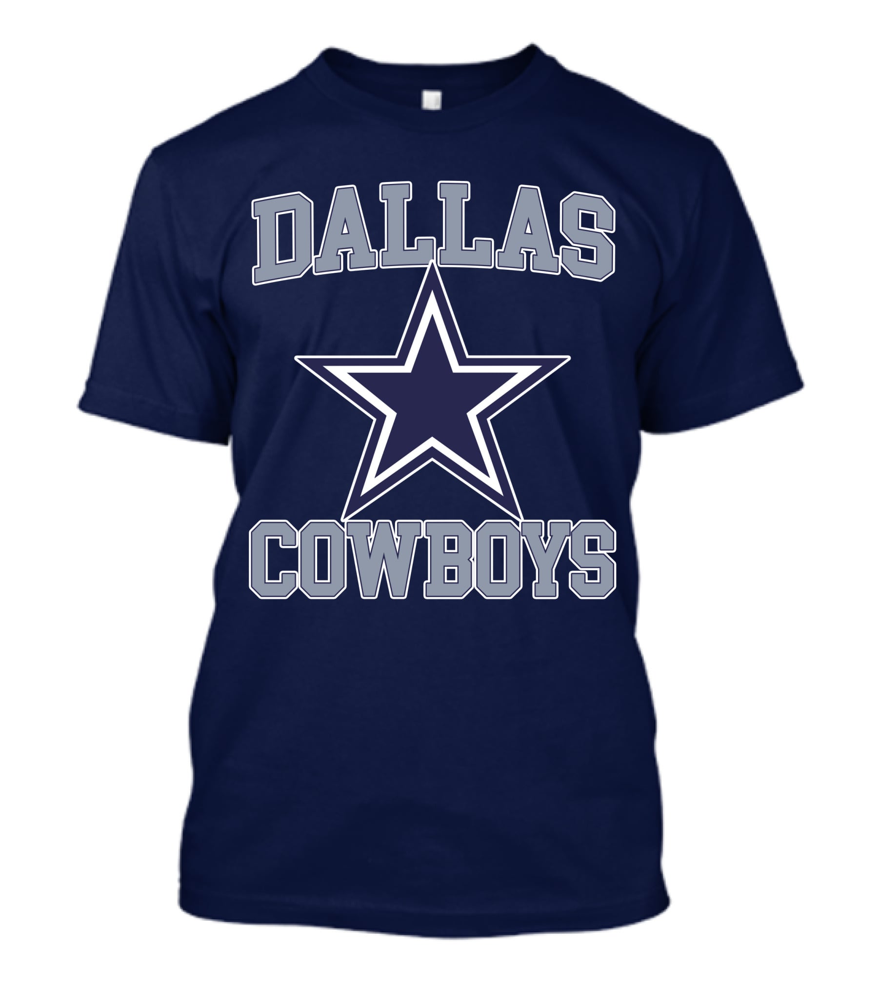 Dallas Cowboys Star Logo Gray Background T-Shirt