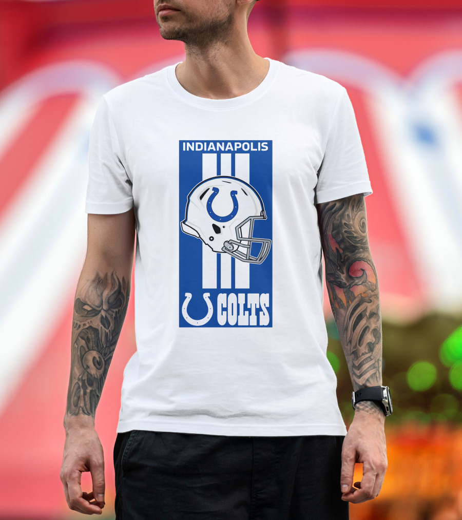 Indianapolis Colts Helmet Logo T-Shirt
