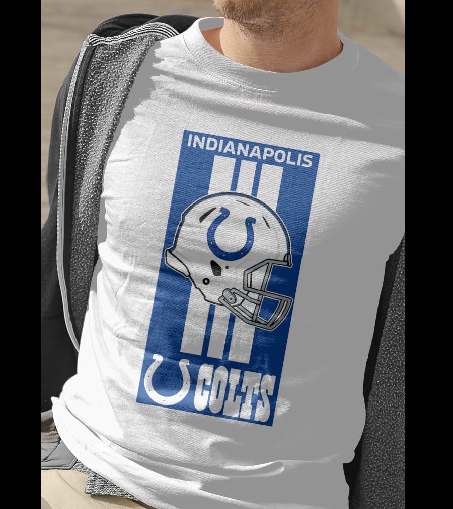Indianapolis Colts Helmet Logo T-Shirt
