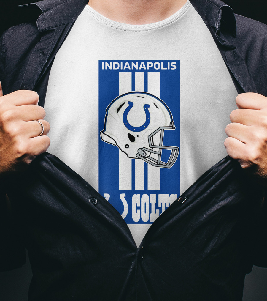 Indianapolis Colts Helmet Logo T-Shirt