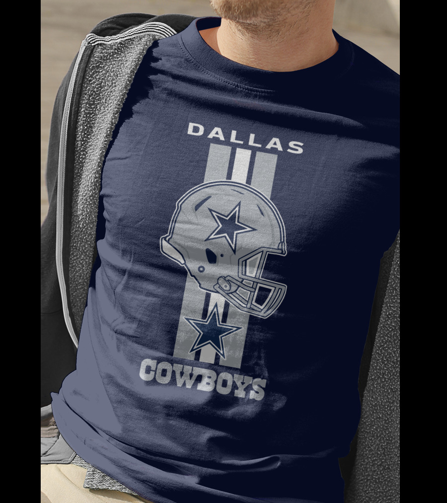 Dallas Cowboys Helmet Star Emblem T-Shirt