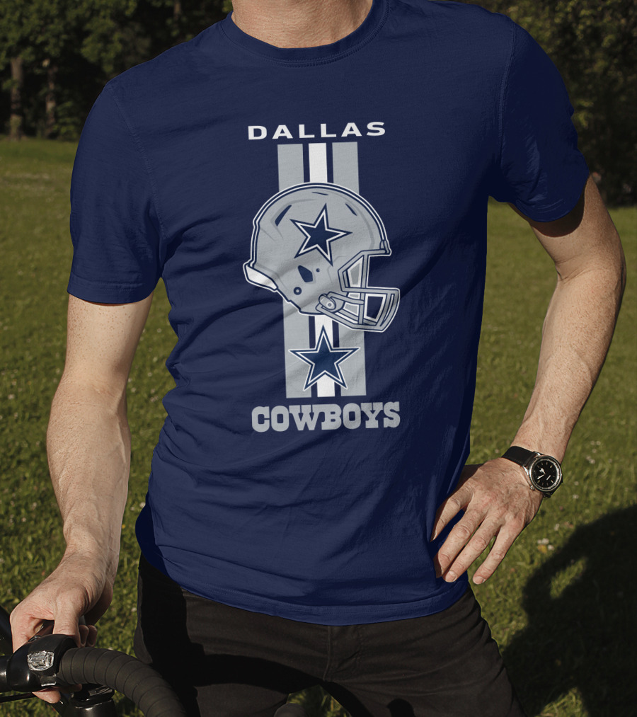 Dallas Cowboys Helmet Star Emblem T-Shirt