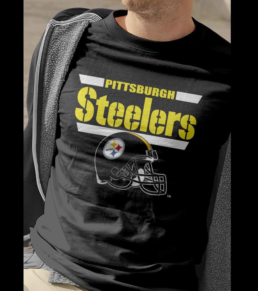 Pittsburgh Steelers Helmet Logo NFL Fan Gear T-Shirt