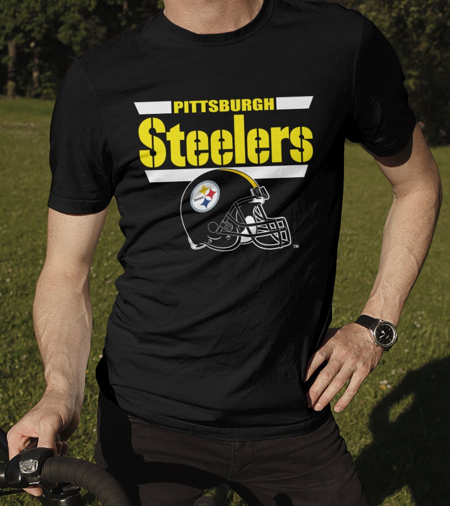 Pittsburgh Steelers Helmet Logo NFL Fan Gear T-Shirt