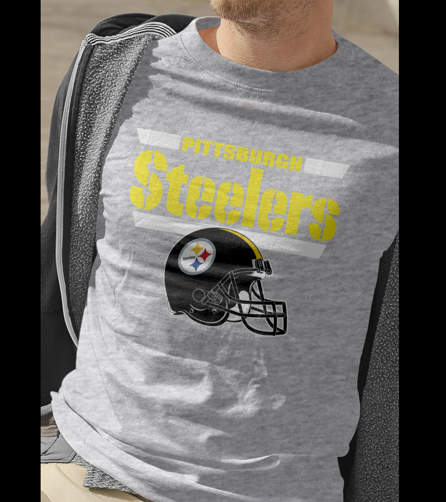 Pittsburgh Steelers Football Helmet NFL Team T-Shirt