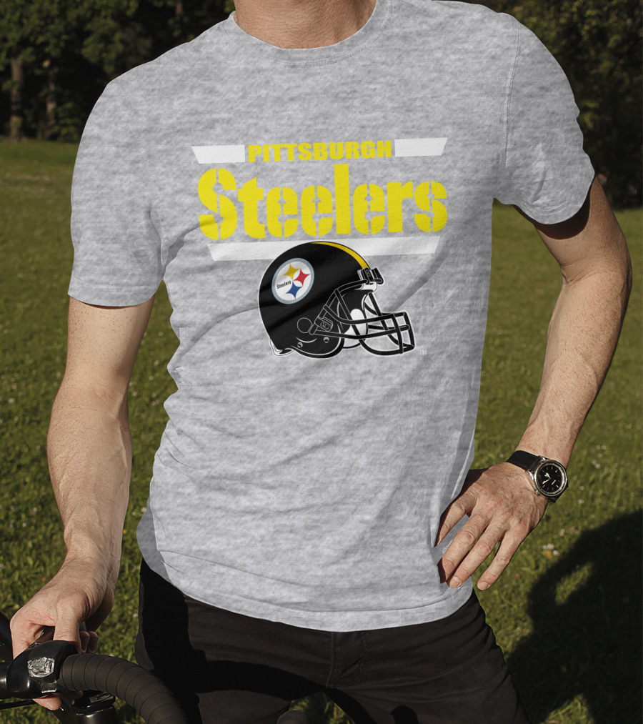 Pittsburgh Steelers Football Helmet NFL Team T-Shirt