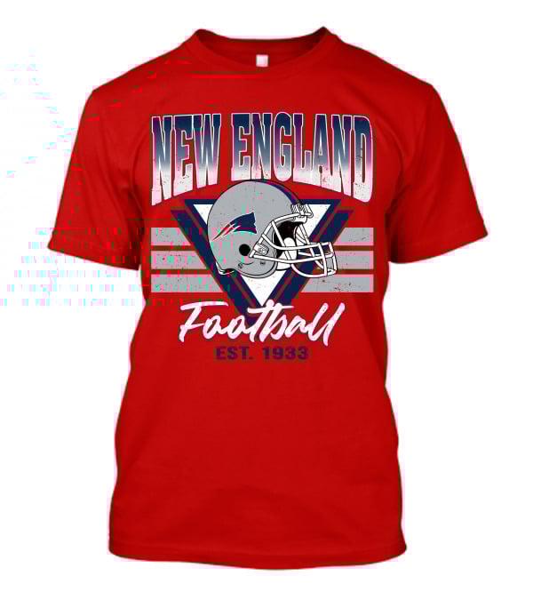 New England Patriots Football Helmet Est. 1933 T-Shirt
