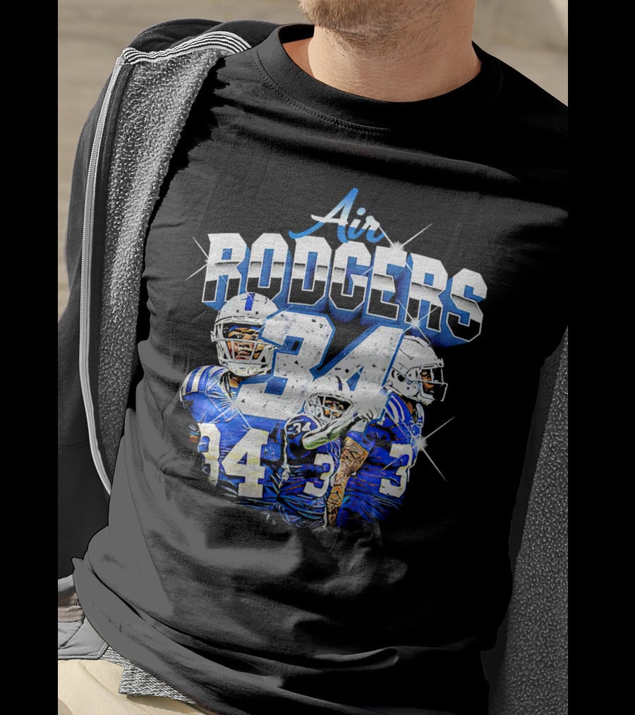 Air Rodgers 34 Indianapolis Colts Players T-Shirt