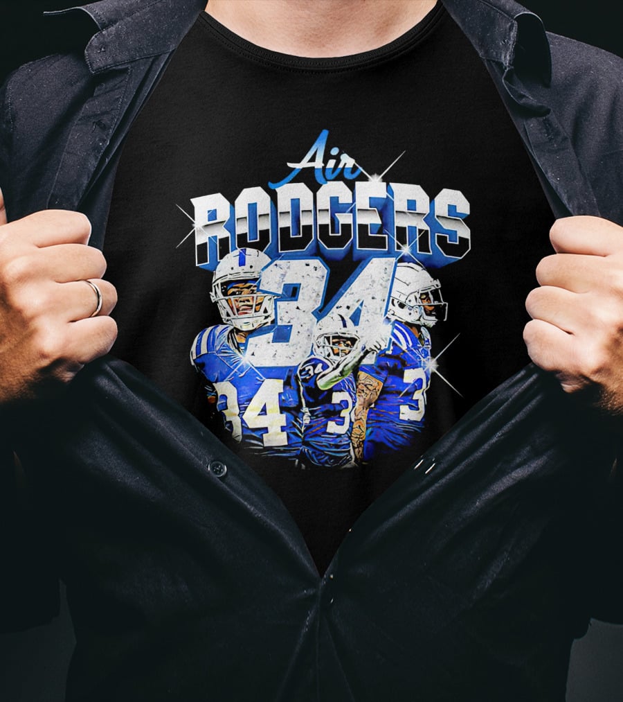 Air Rodgers 34 Indianapolis Colts Players T-Shirt