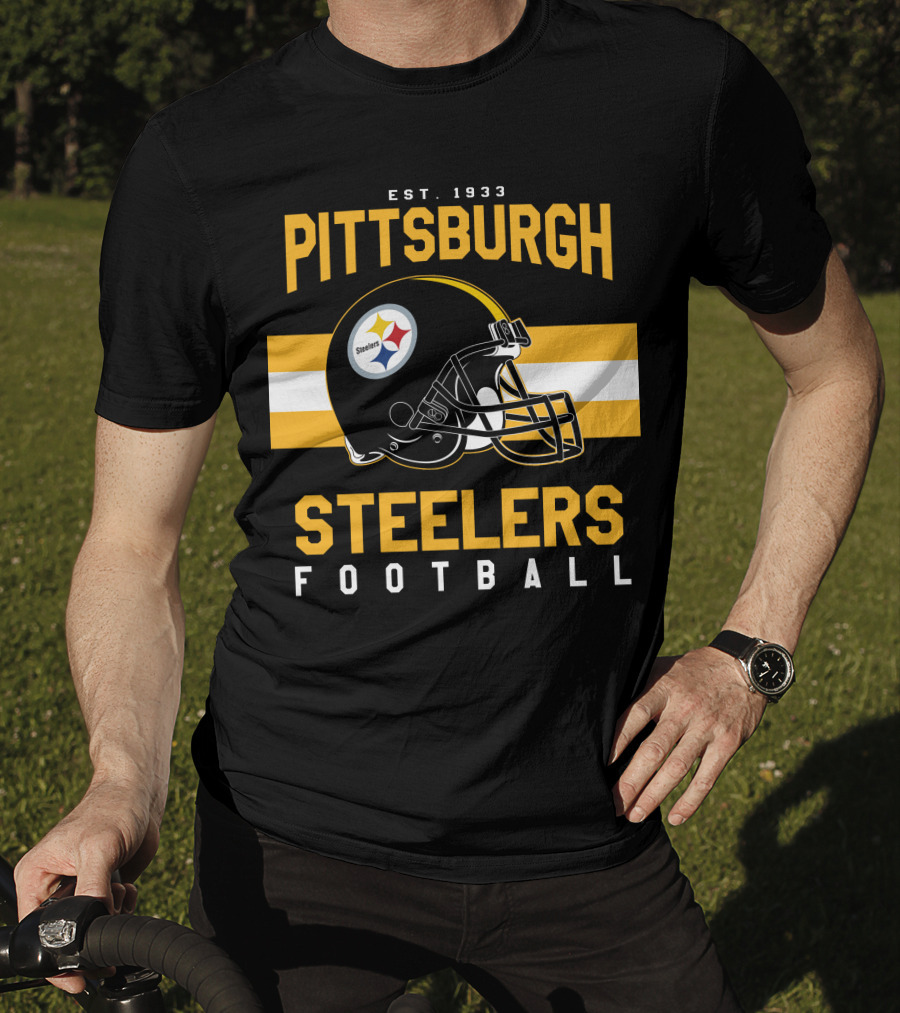 Pittsburgh Steelers Football Est. 1933 Helmet T-Shirt