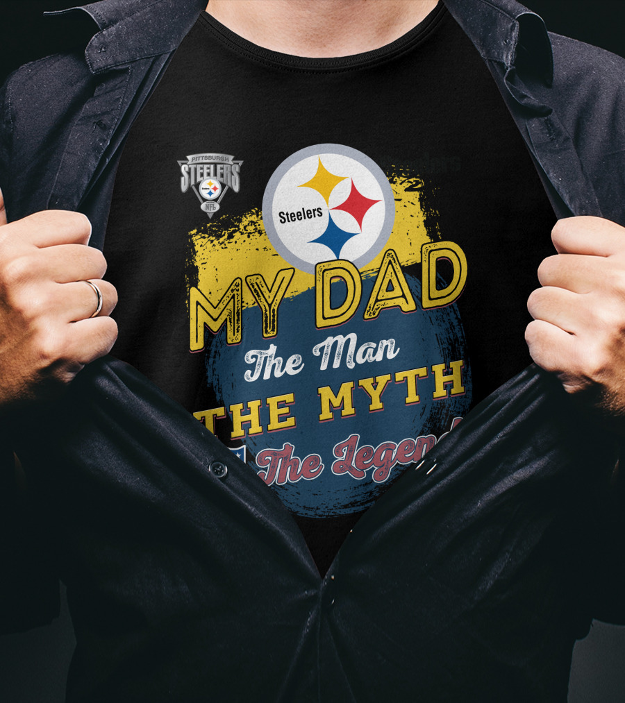 Steelers My Dad The Man The Myth The Legend NFL AFC T-Shirt