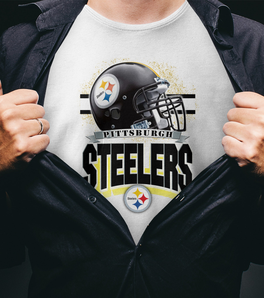Pittsburgh Steelers Football Helmet Team T-Shirt