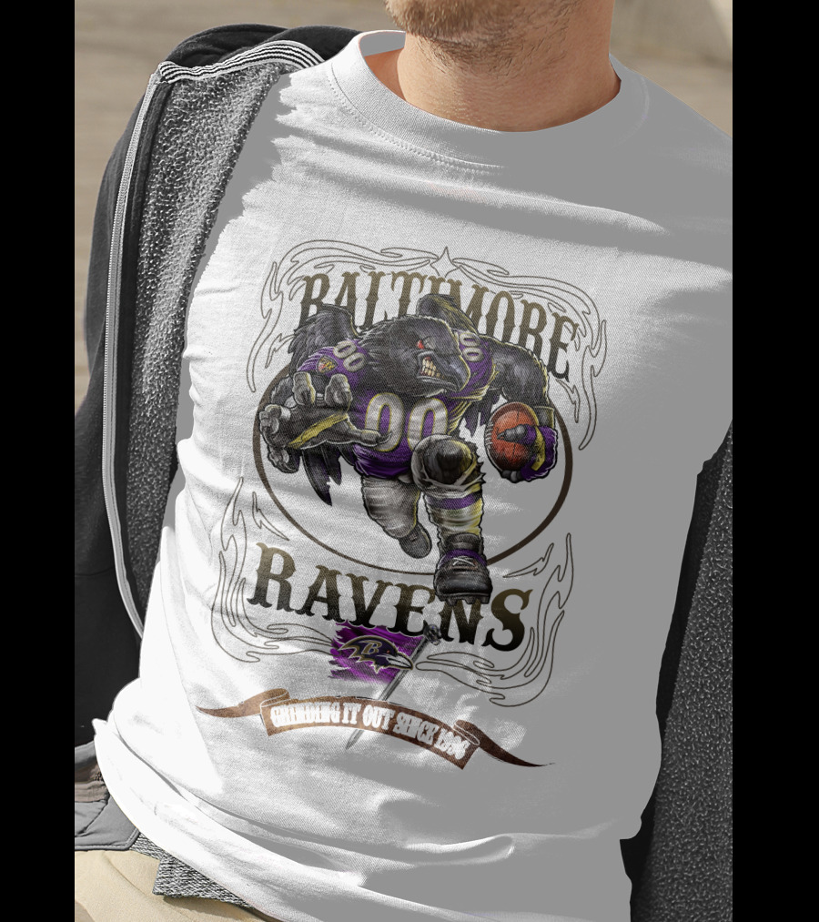 Baltimore Ravens Grinding It Out Since 1996 T-Shirt