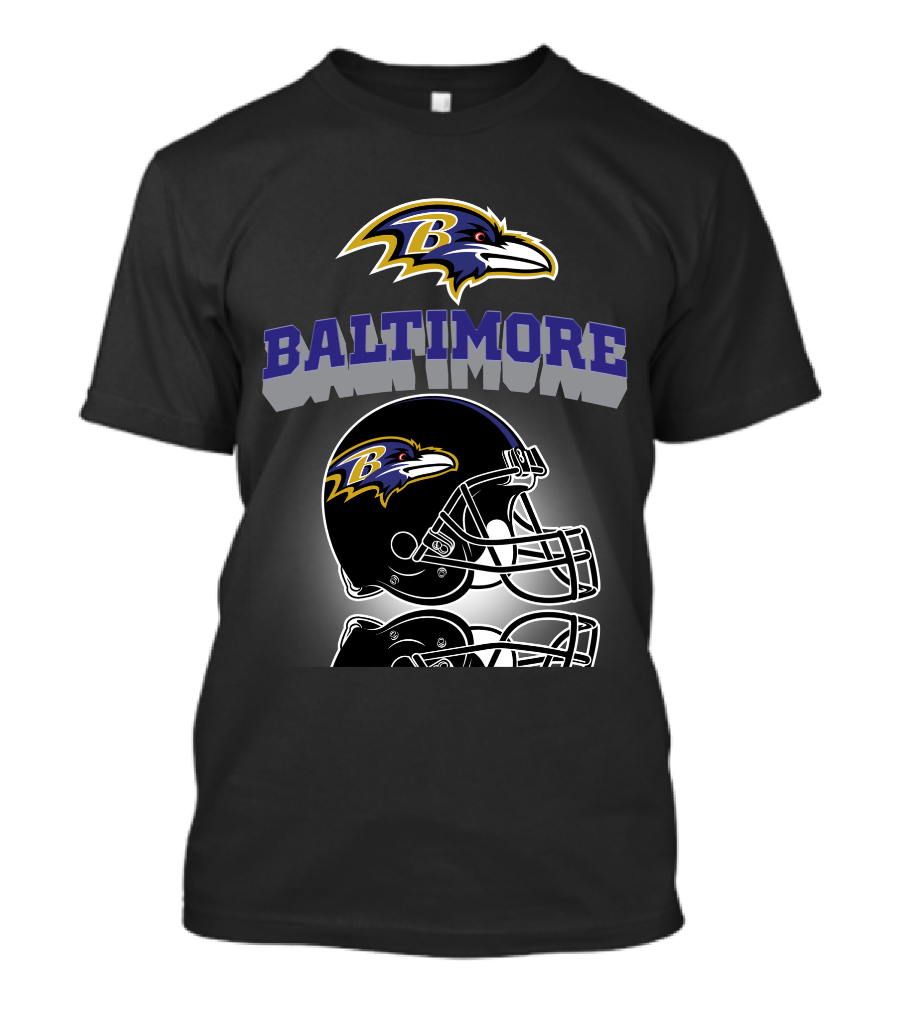 Baltimore Ravens Football Helmet Logo Ravens Head T-Shirt