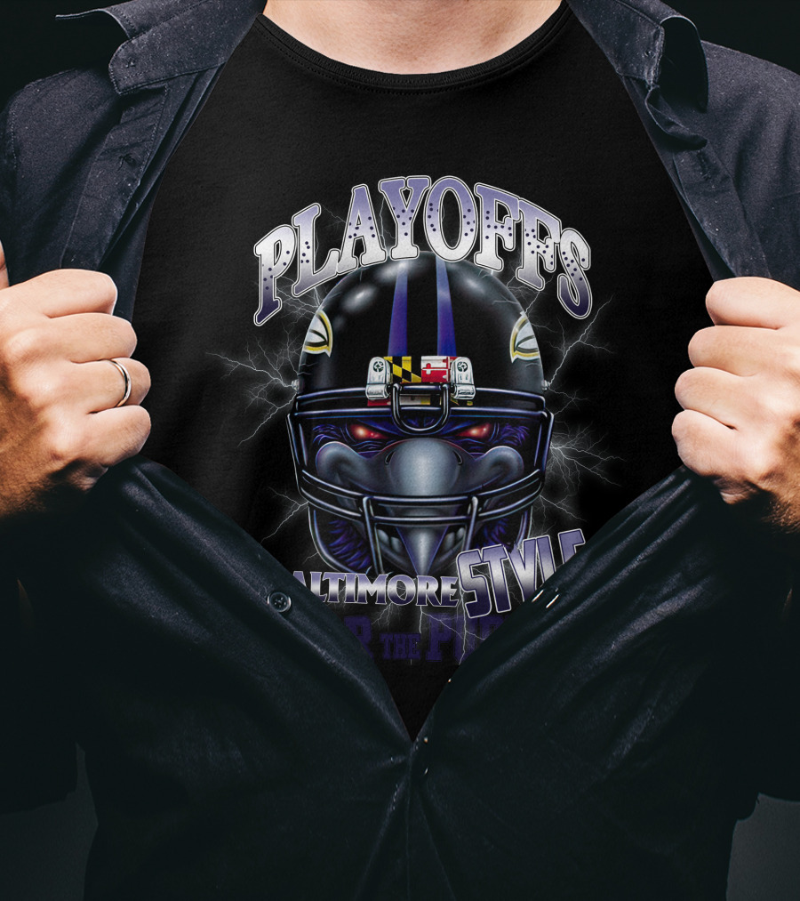 Playoffs Baltimore Style Fear The Purple T-Shirt