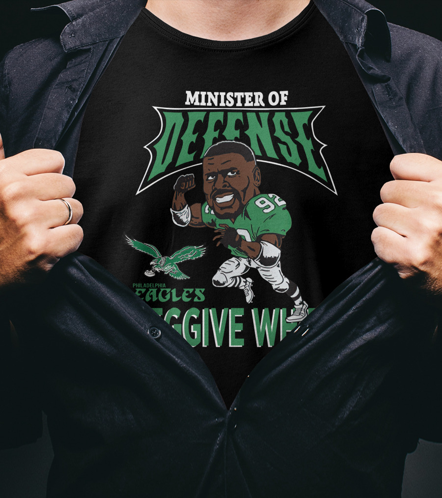 Minister Of Defense Philadelphia Eagles Reggie White T-Shirt