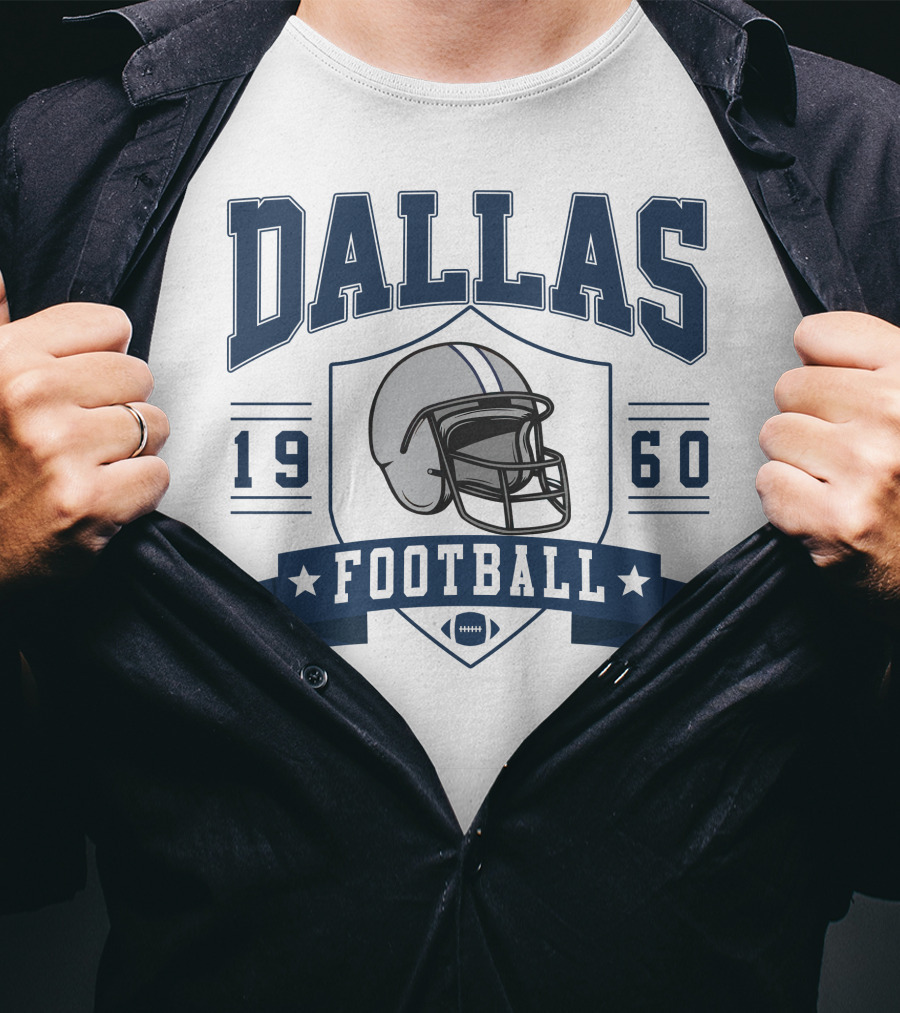 Dallas Football 1960 Helmet T-Shirt