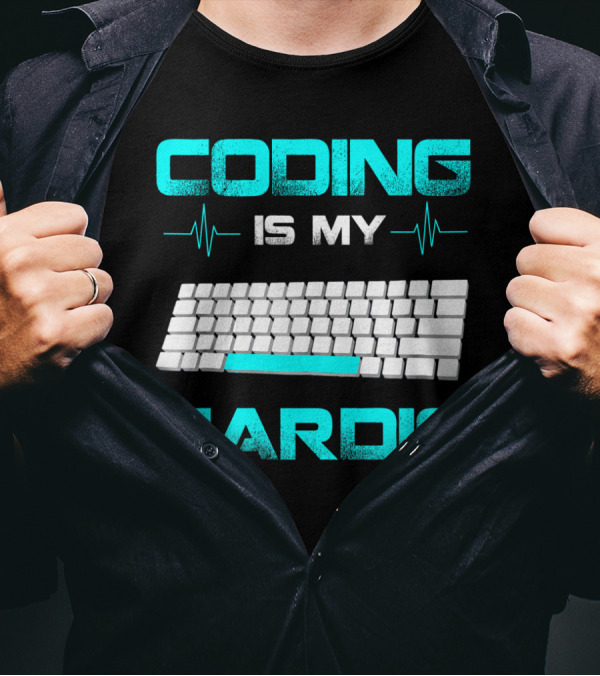 Mastering Keyboard Endurance: Coding Is My Cardio For Code Engineers T-Shirt