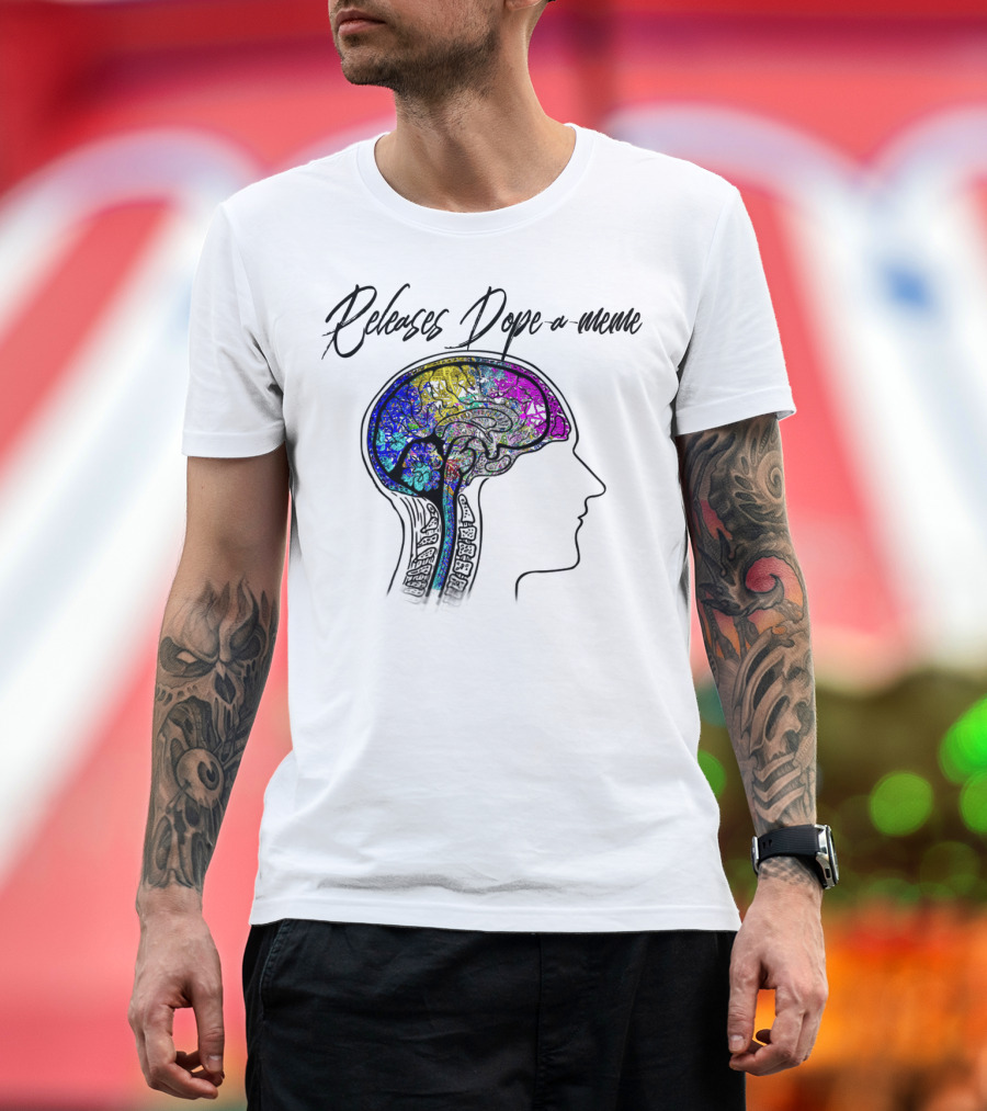Releases Dopeameme Colorful Brain Neurologist Pun T-Shirt