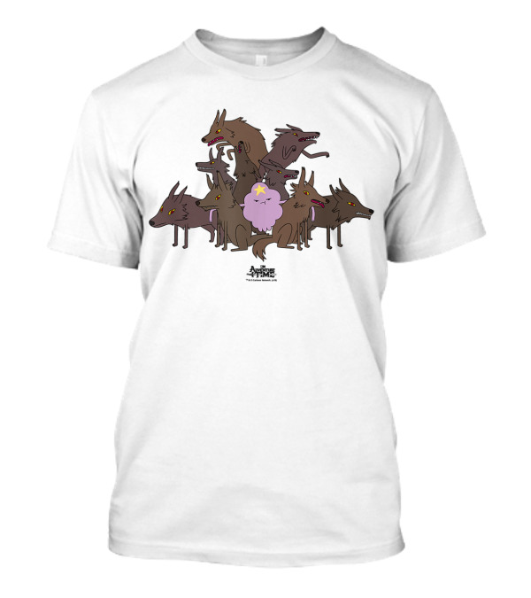 Adventure Time Lumpy Space Princess Surrounded By Wolves T-Shirt