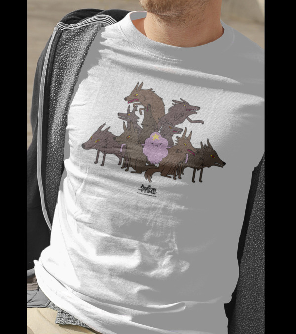Adventure Time Lumpy Space Princess Surrounded By Wolves T-Shirt