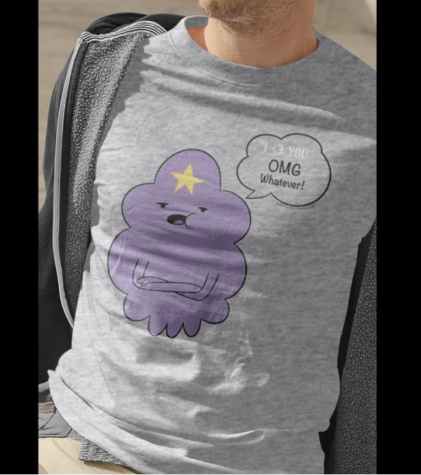 Adventure Time Lumpy Space Princess I <3 You OMG Whatever Raglan T-Shirt