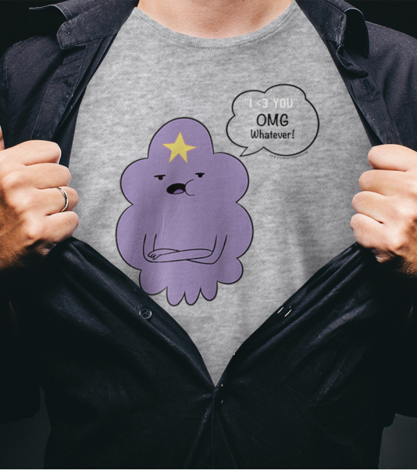 Adventure Time Lumpy Space Princess I <3 You OMG Whatever Raglan T-Shirt