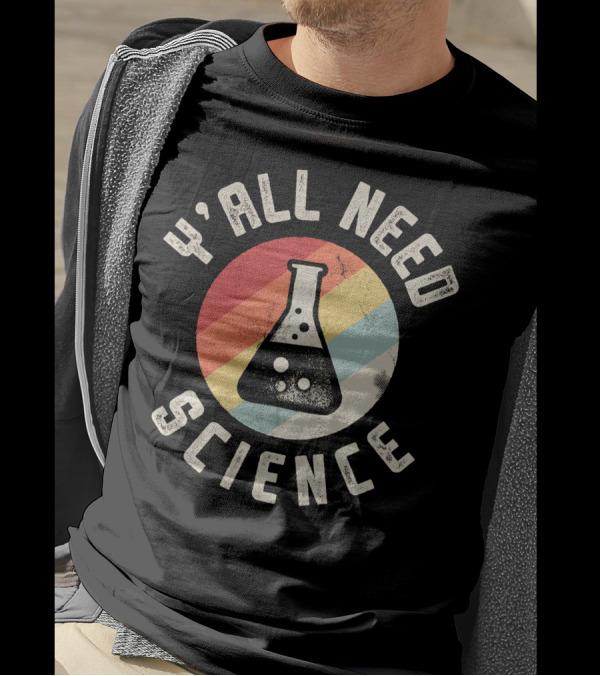Y'all Need Science Retro Beaker Icon T-Shirt