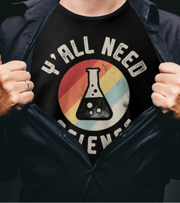 Y'all Need Science Retro Beaker Icon T-Shirt