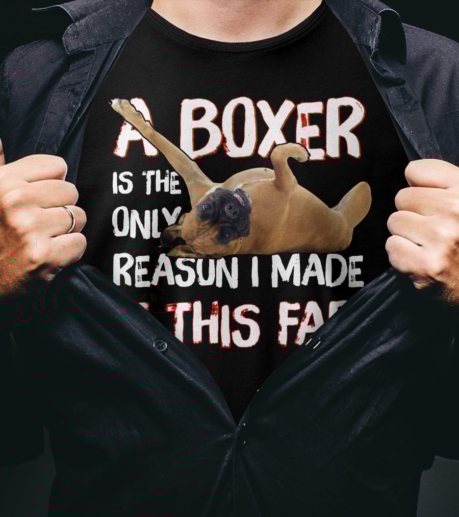 A Boxer Is The Only Reason I Made It This Far T-Shirt