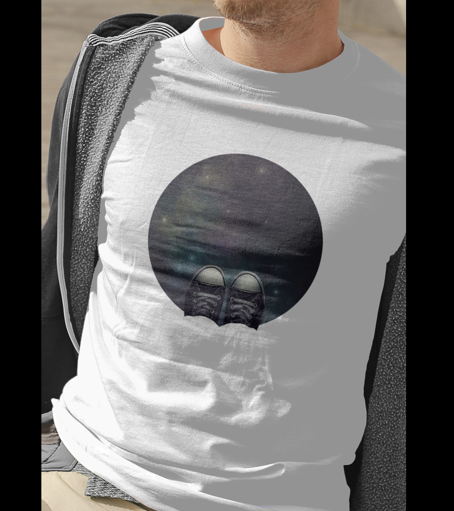 At The Edge Of The Universe 191686 Stars Converse Shoes Galaxy T-Shirt