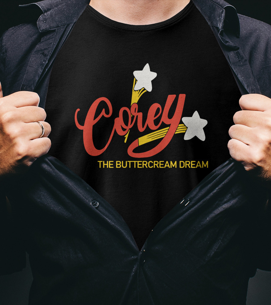 Corey The Buttercream Dream Stars And Swirls T-Shirt